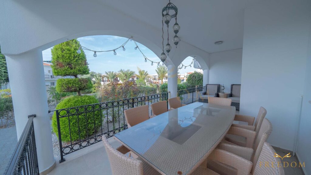 For sale 3 bedroom garden apartment in Esentepe, North Cyprus