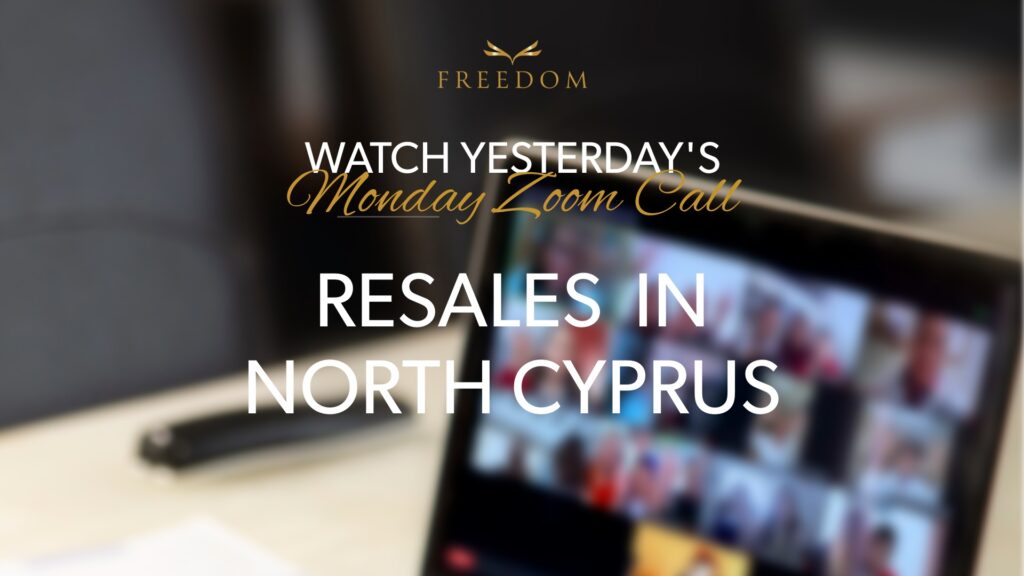 Watch yesterdays zoom call Secondary Market Resales in North Cyprus